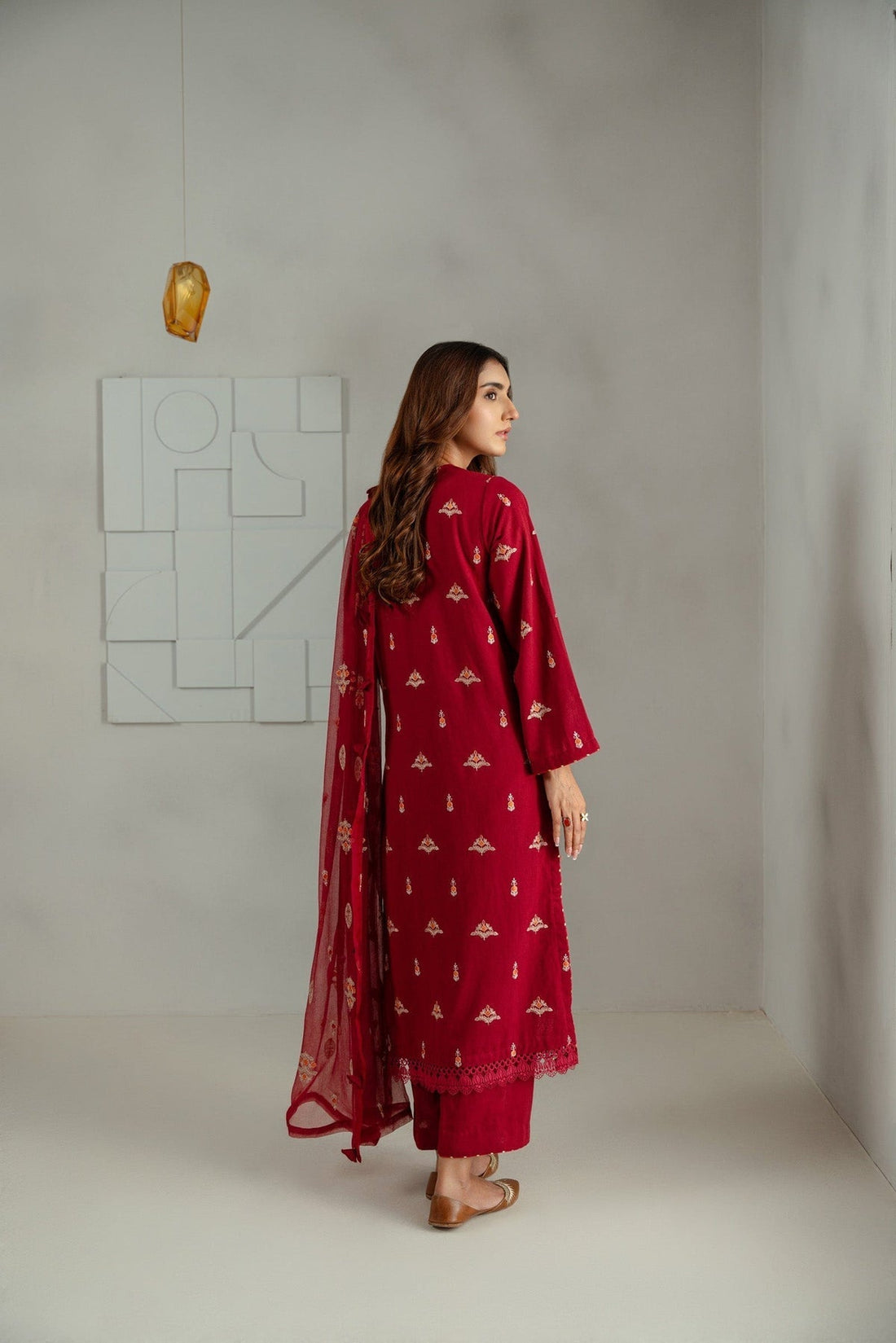 Taana Baana | Manzil Winter |  M3406A - by - Libasekhas UK - Registered Vendor of : Taana Baana - 100% Original Designer Dresss