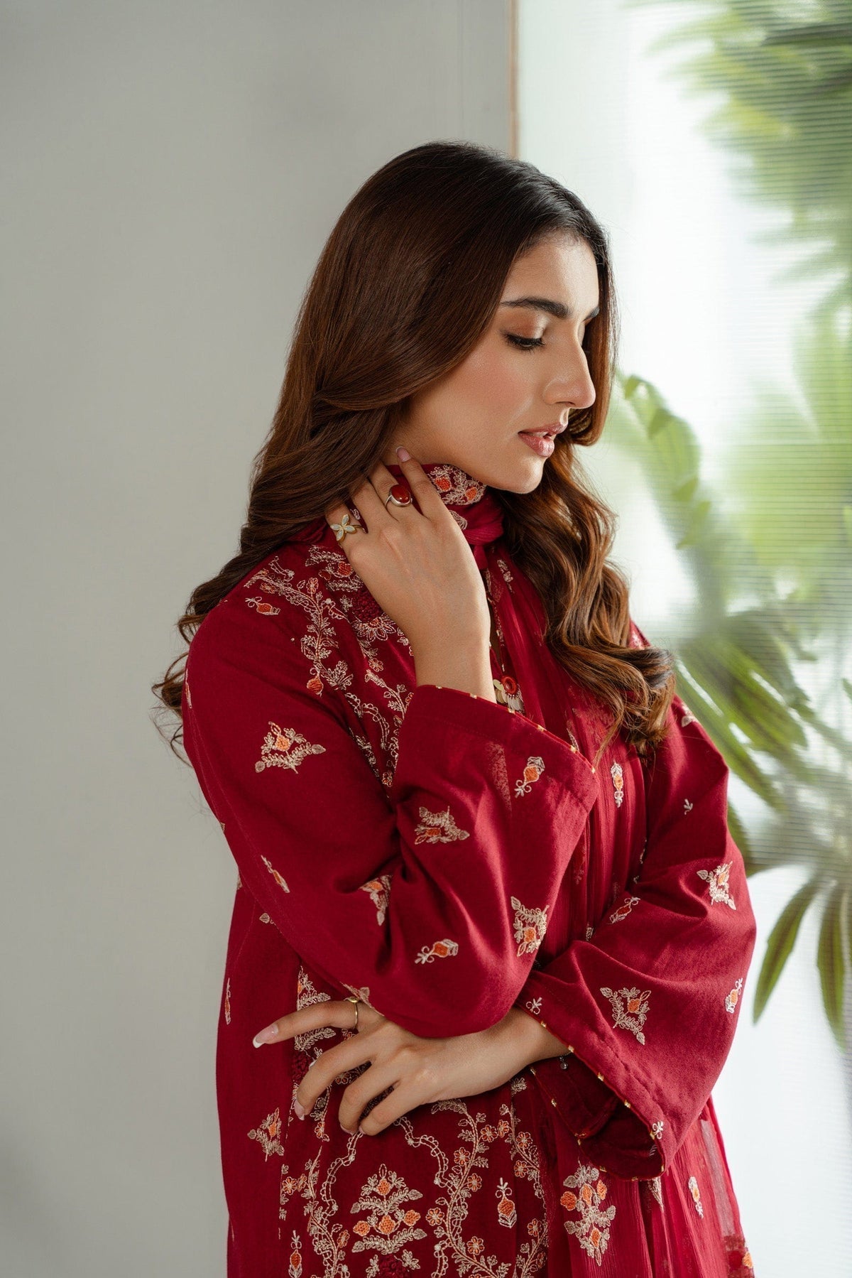 Taana Baana | Manzil Winter |  M3406A - by - Libasekhas UK - Registered Vendor of : Taana Baana - 100% Original Designer Dresss