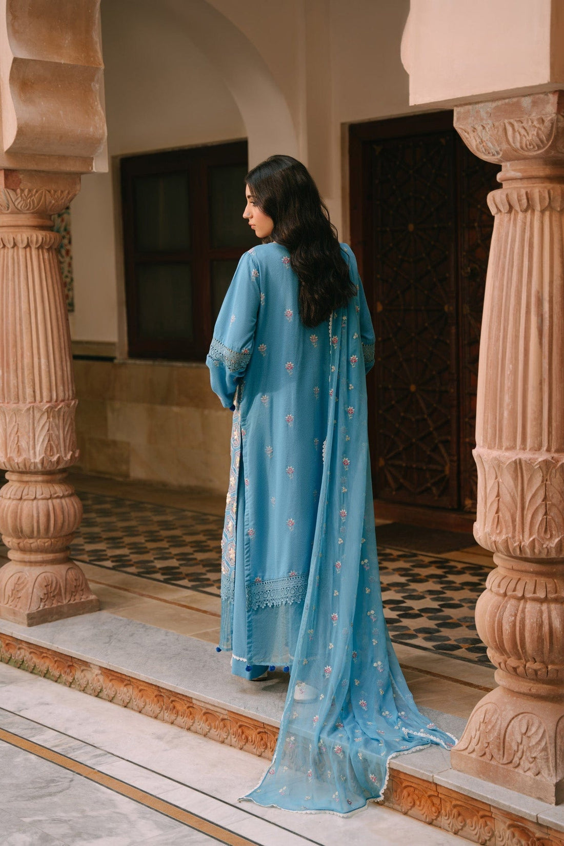 Taana Baana | Manzil Winter |   M3403A - by - Libasekhas UK - Registered Vendor of : Taana Baana - 100% Original Designer Dresss