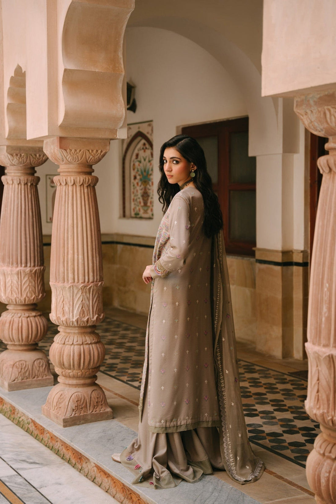 Taana Baana | Manzil Winter |  B3400B - by - Libasekhas UK - Registered Vendor of : Taana Baana - 100% Original Designer Dresss