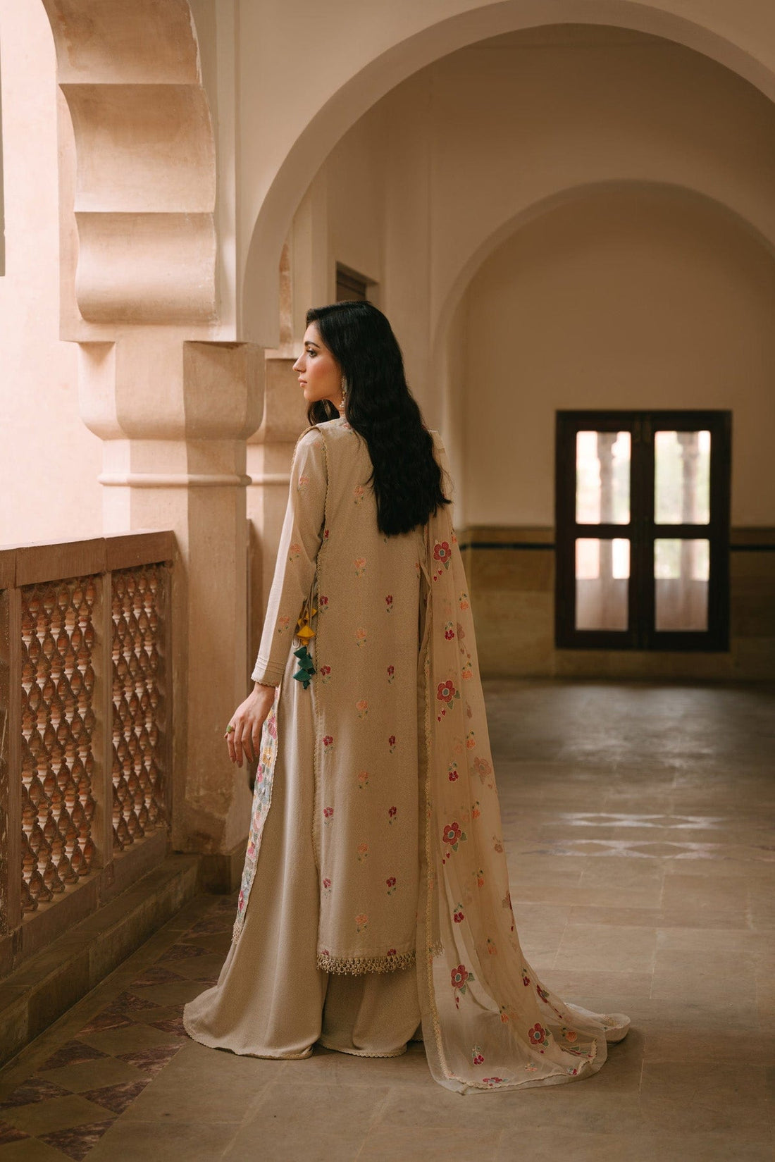 Taana Baana | Manzil Winter |  M3407A - by - Libasekhas UK - Registered Vendor of : Taana Baana - 100% Original Designer Dresss