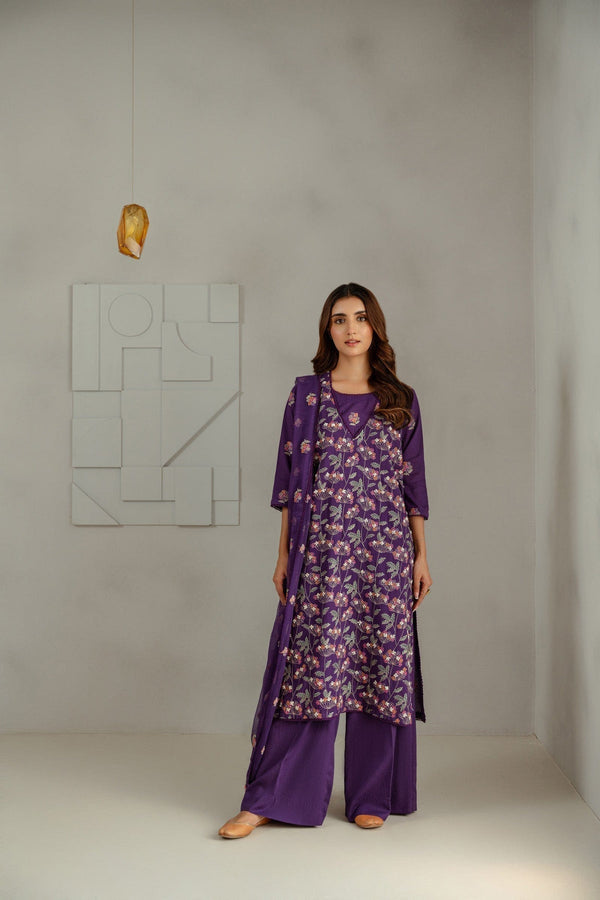 Taana Baana | Manzil Winter |  M3405B - by - Libasekhas UK - Registered Vendor of : Taana Baana - 100% Original Designer Dresss