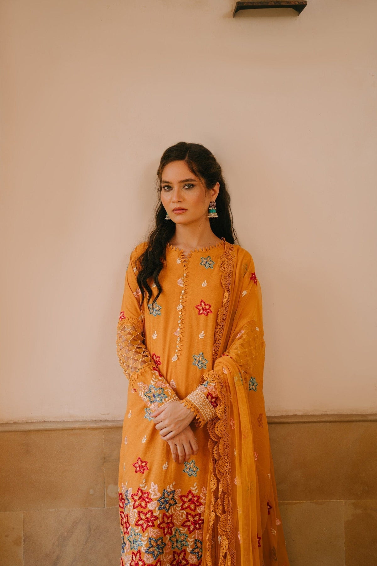 Taana Baana | Manzil Winter |  C3408A - by - Libasekhas UK - Registered Vendor of : Taana Baana - 100% Original Designer Dresss