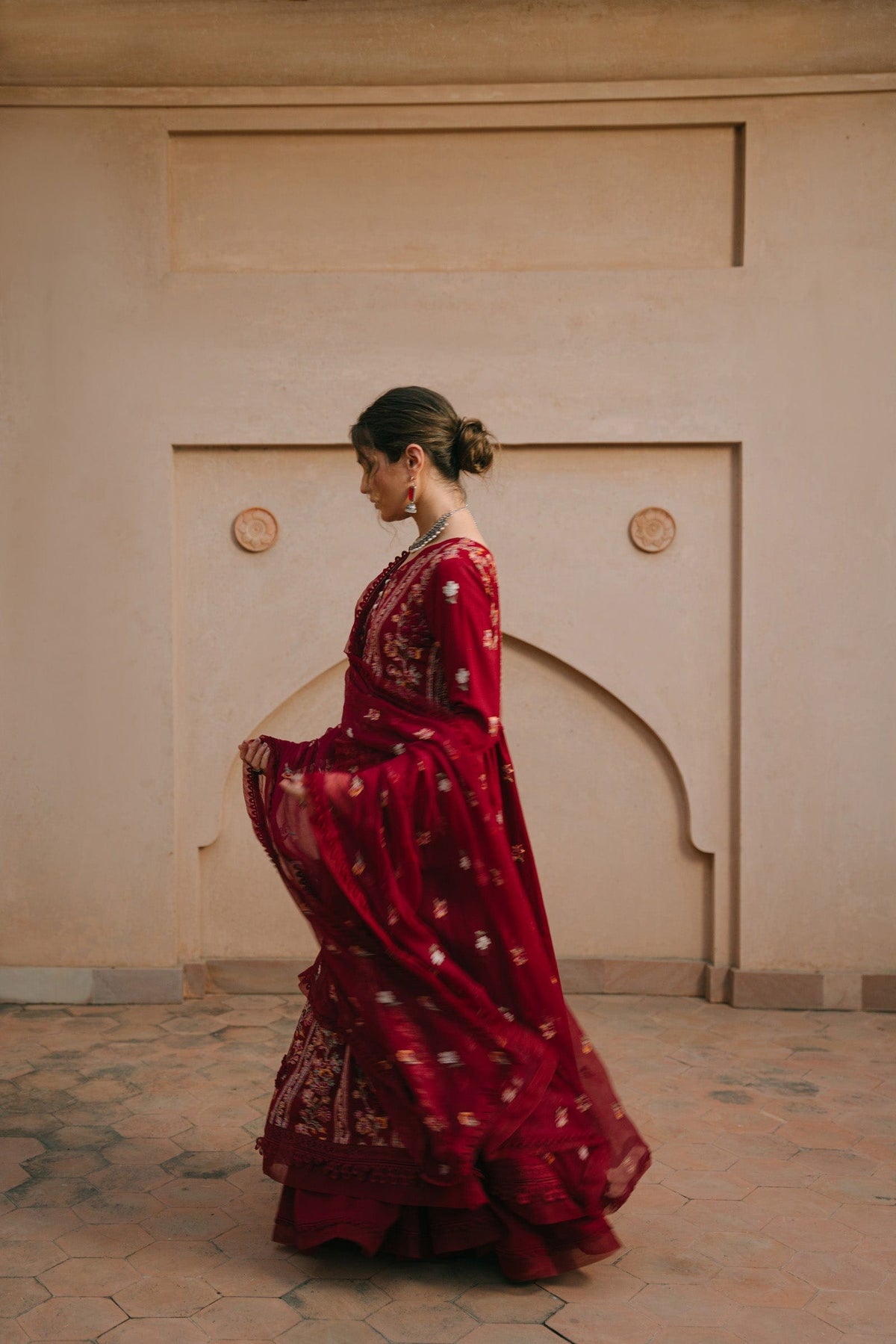 Taana Baana | Manzil Winter |  M3402B - by - Libasekhas UK - Registered Vendor of : Taana Baana - 100% Original Designer Dresss