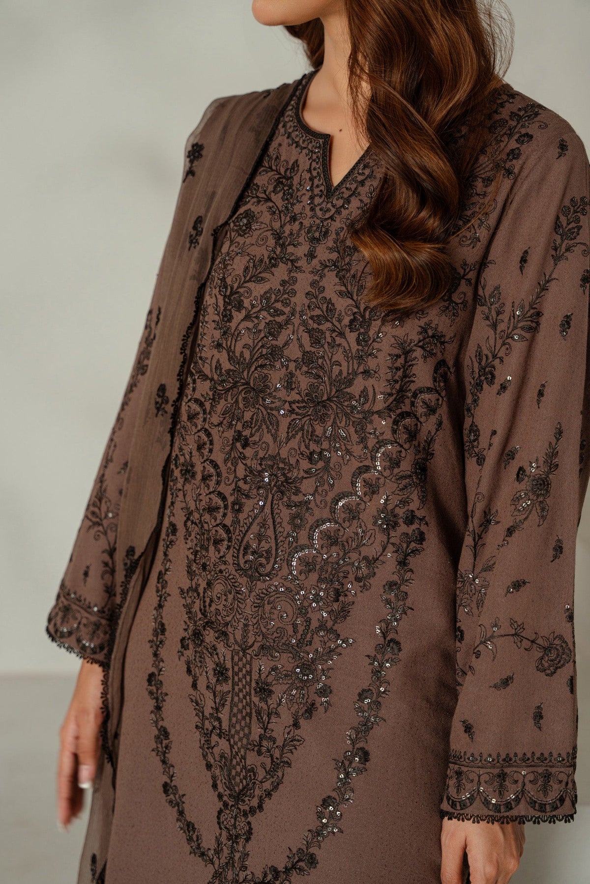 Taana Baana | Manzil Winter |  S3393 - by - Libasekhas UK - Registered Vendor of : Taana Baana - 100% Original Designer Dresss