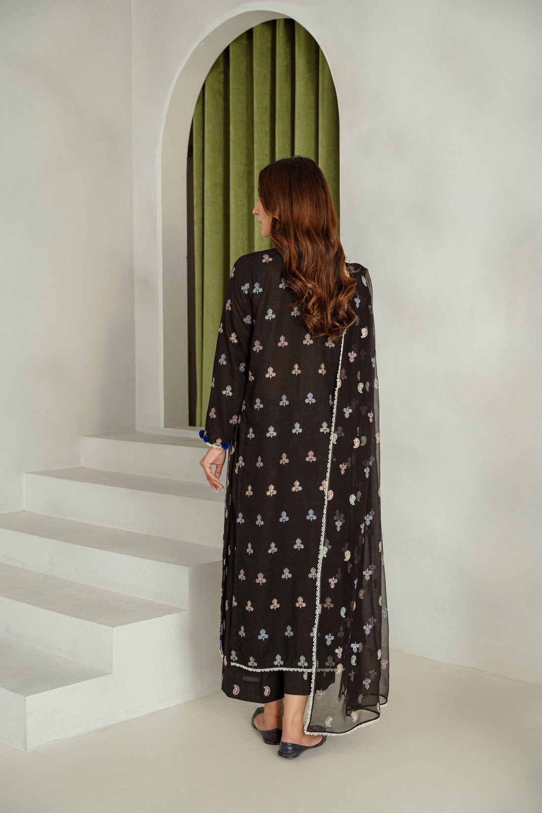 Taana Baana | Manzil Winter |  S3395B - by - Libasekhas UK - Registered Vendor of : Taana Baana - 100% Original Designer Dresss