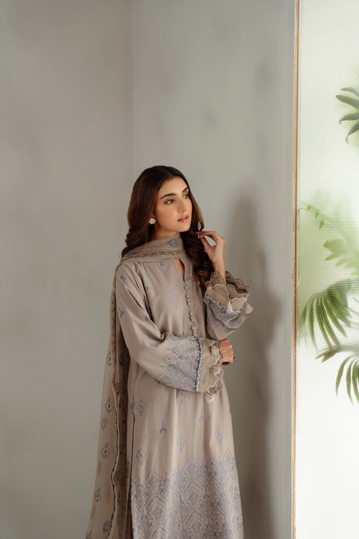 Taana Baana | Manzil Winter |  C3415A - by - Libasekhas UK - Registered Vendor of : Taana Baana - 100% Original Designer Dresss