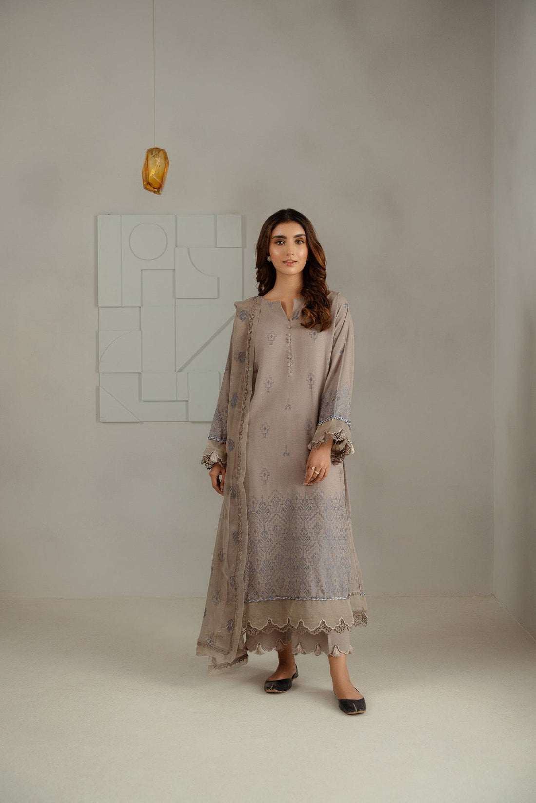 Taana Baana | Manzil Winter |  C3415A - by - Libasekhas UK - Registered Vendor of : Taana Baana - 100% Original Designer Dresss