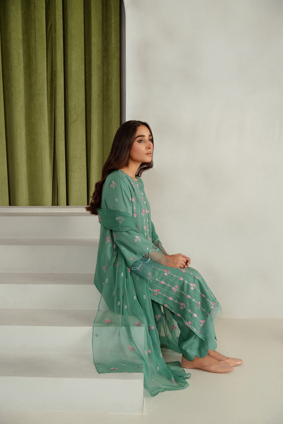 Taana Baana | Manzil Winter |  C3413B - by - Libasekhas UK - Registered Vendor of : Taana Baana - 100% Original Designer Dresss