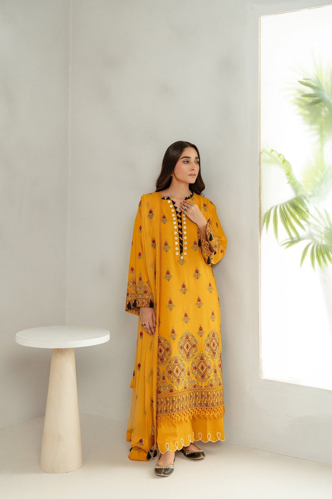 Taana Baana | Manzil Winter |  C3414A - by - Libasekhas UK - Registered Vendor of : Taana Baana - 100% Original Designer Dresss