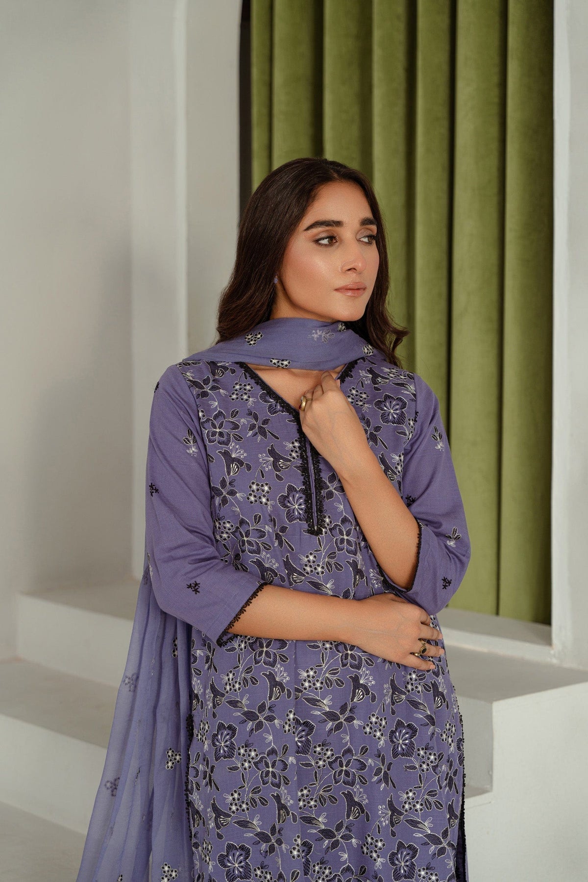 Taana Baana | Manzil Winter | C3411B - by - Libasekhas UK - Registered Vendor of : Taana Baana - 100% Original Designer Dresss