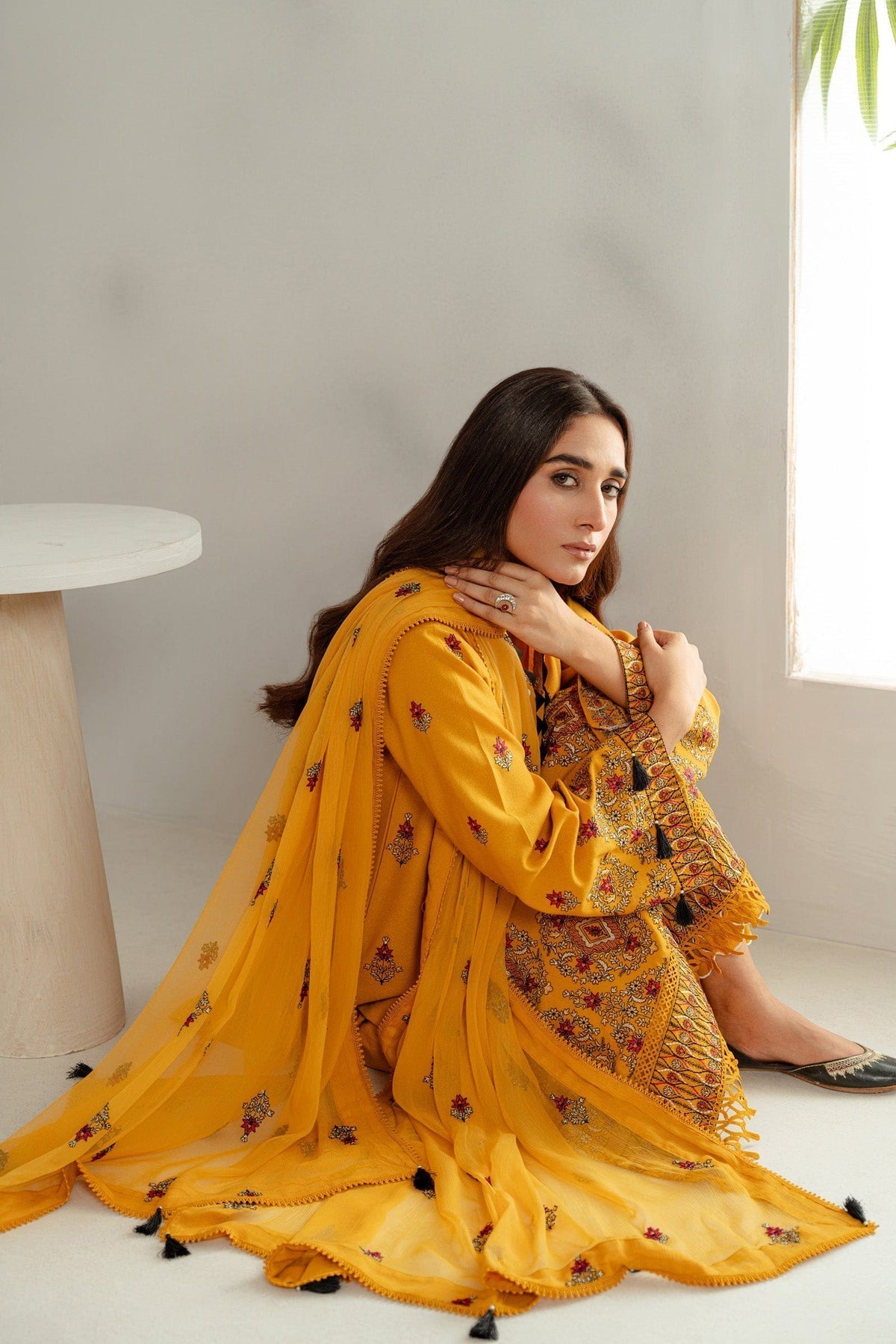 Taana Baana | Manzil Winter |  C3414A - by - Libasekhas UK - Registered Vendor of : Taana Baana - 100% Original Designer Dresss
