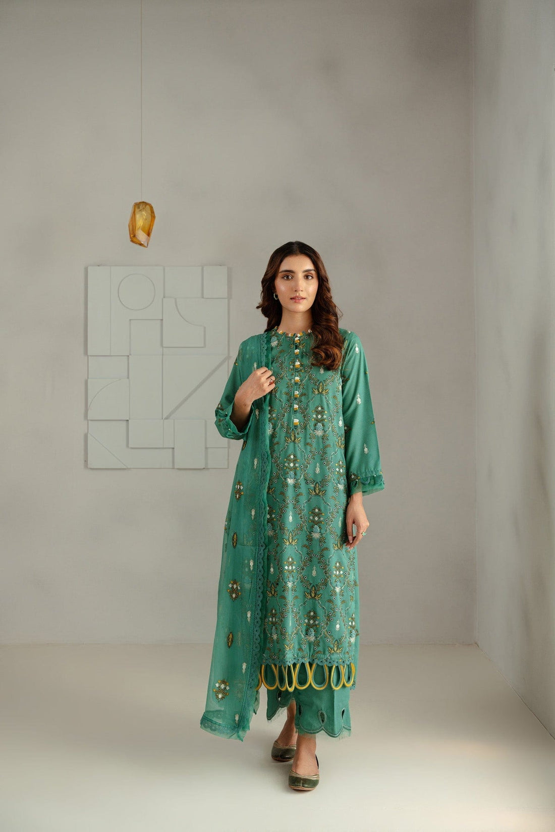 Taana Baana | Manzil Winter |  M3406B - by - Libasekhas UK - Registered Vendor of : Taana Baana - 100% Original Designer Dresss