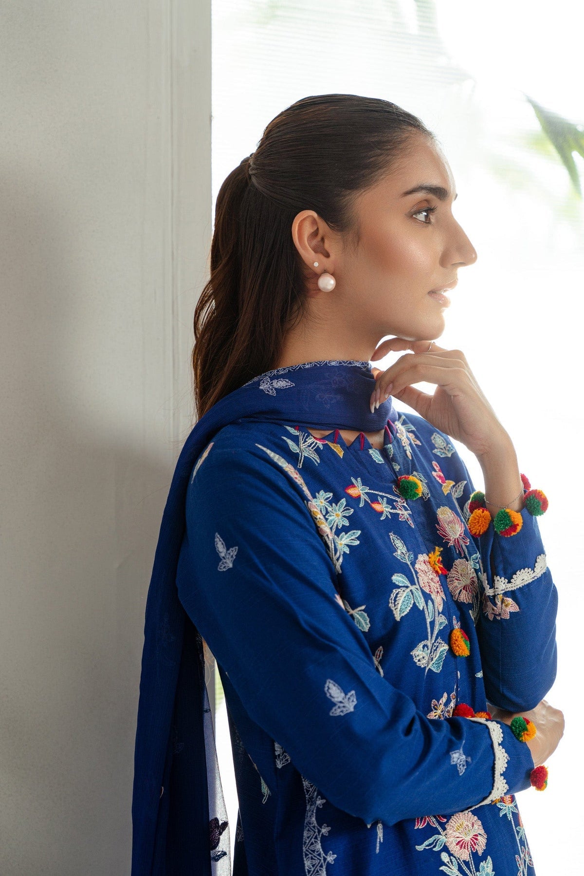 Taana Baana | Manzil Winter |   S3394A - by - Libasekhas UK - Registered Vendor of : Taana Baana - 100% Original Designer Dresss