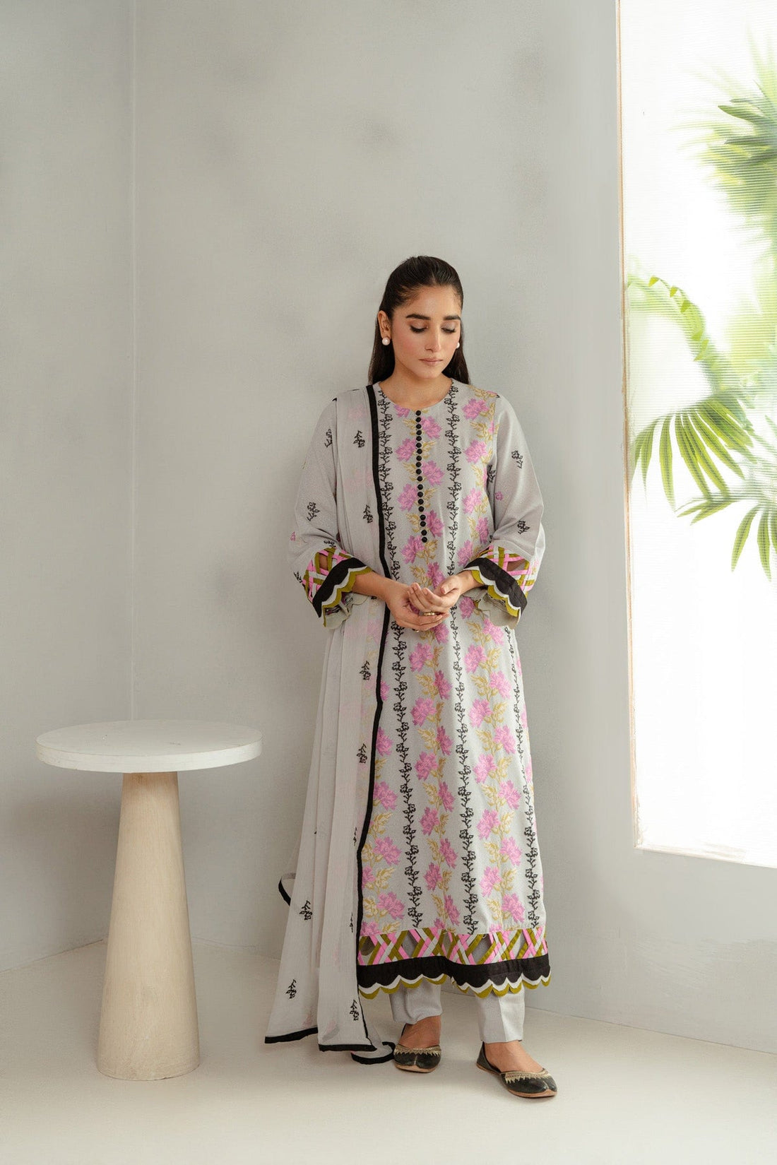 Taana Baana | Manzil Winter |  C3409B - by - Libasekhas UK - Registered Vendor of : Taana Baana - 100% Original Designer Dresss