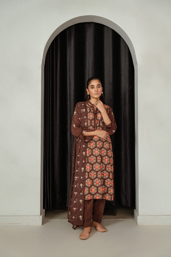 Taana Baana | Manzil Winter |  M3403B - by - Libasekhas UK - Registered Vendor of : Taana Baana - 100% Original Designer Dresss