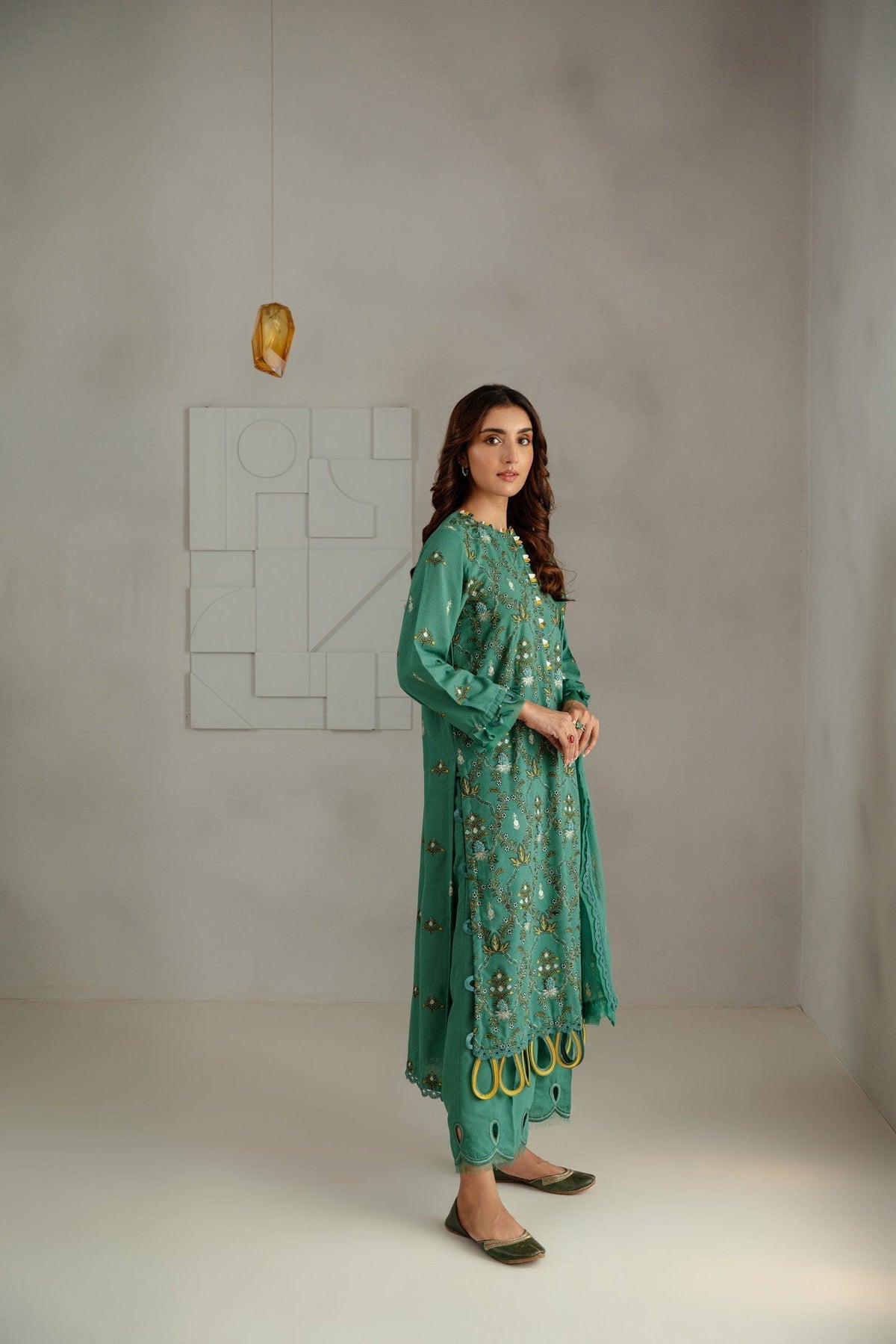 Taana Baana | Manzil Winter |  M3406B - by - Libasekhas UK - Registered Vendor of : Taana Baana - 100% Original Designer Dresss