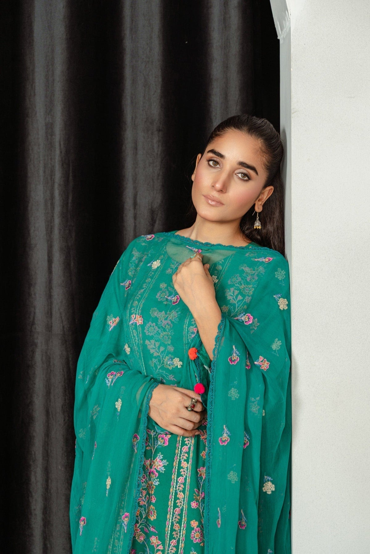 Taana Baana | Manzil Winter |M3402A - by - Libasekhas UK - Registered Vendor of : Taana Baana - 100% Original Designer Dresss