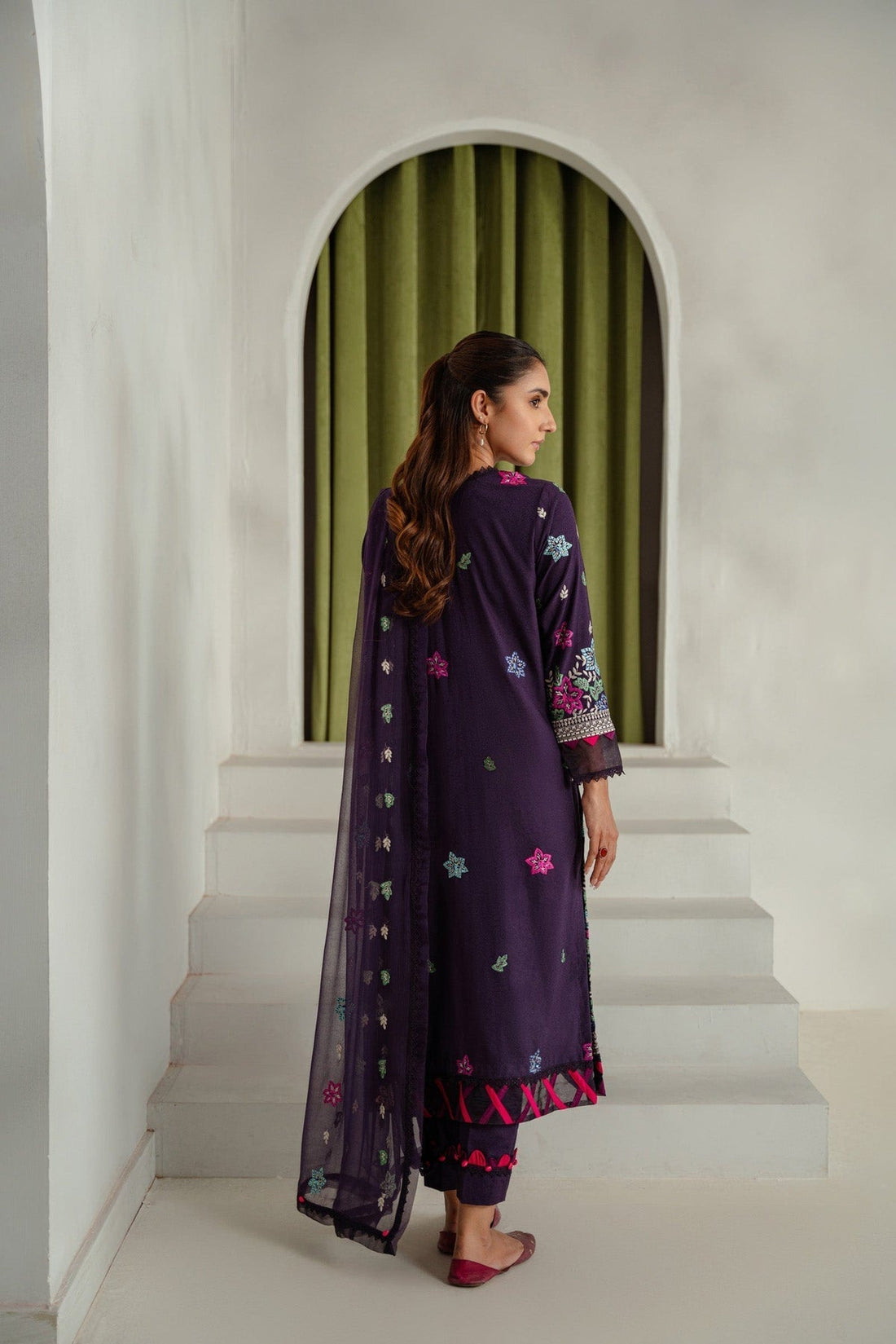 Taana Baana | Manzil Winter |  C3408B - by - Libasekhas UK - Registered Vendor of : Taana Baana - 100% Original Designer Dresss