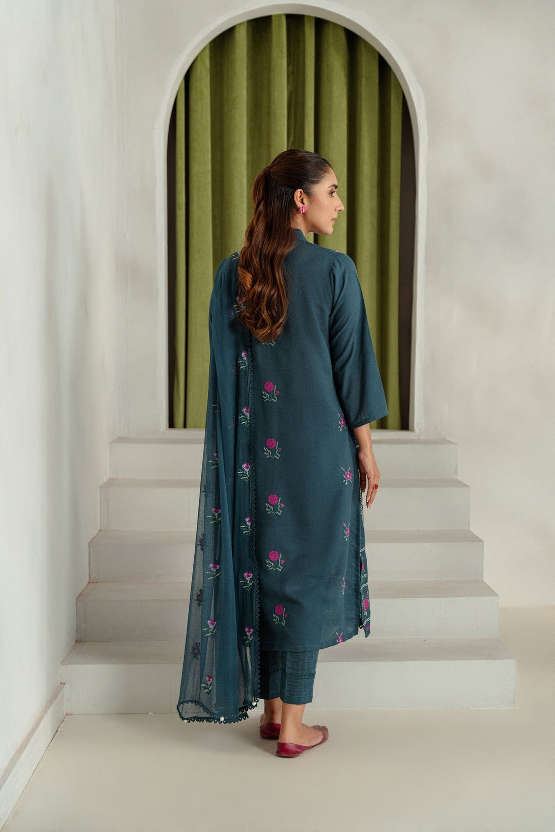 Taana Baana | Manzil Winter |  B3396 - by - Libasekhas UK - Registered Vendor of : Taana Baana - 100% Original Designer Dresss