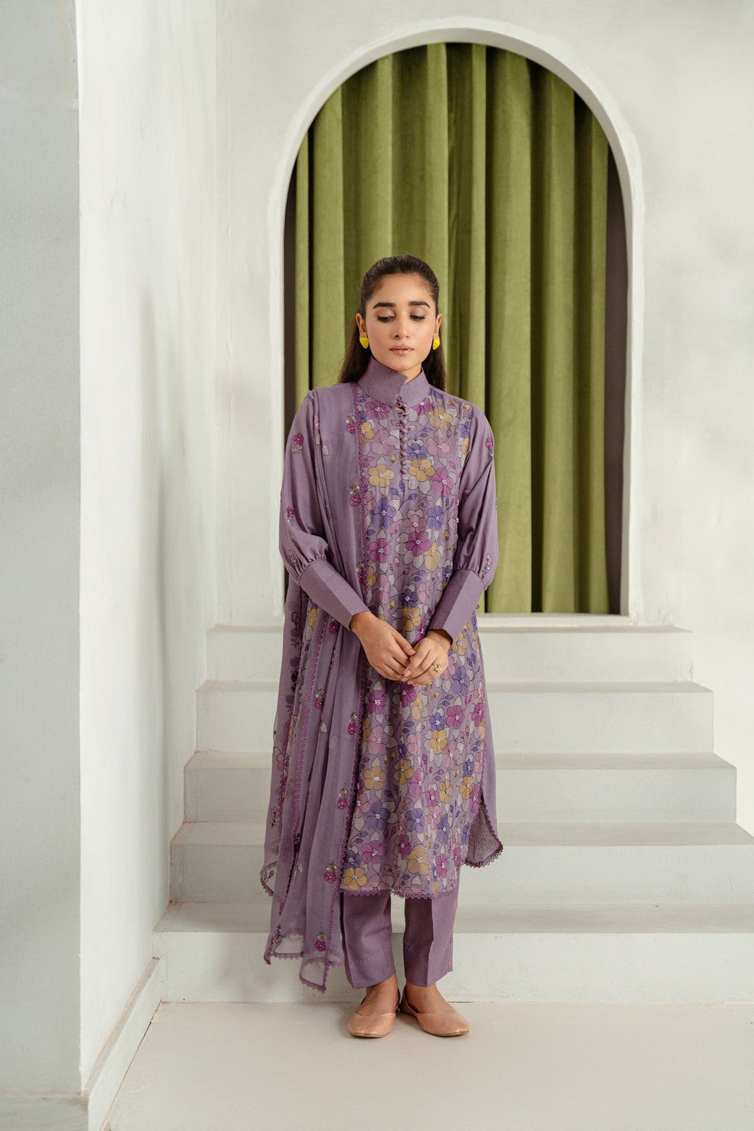 Taana Baana | Manzil Winter |  M3407B - by - Libasekhas UK - Registered Vendor of : Taana Baana - 100% Original Designer Dresss