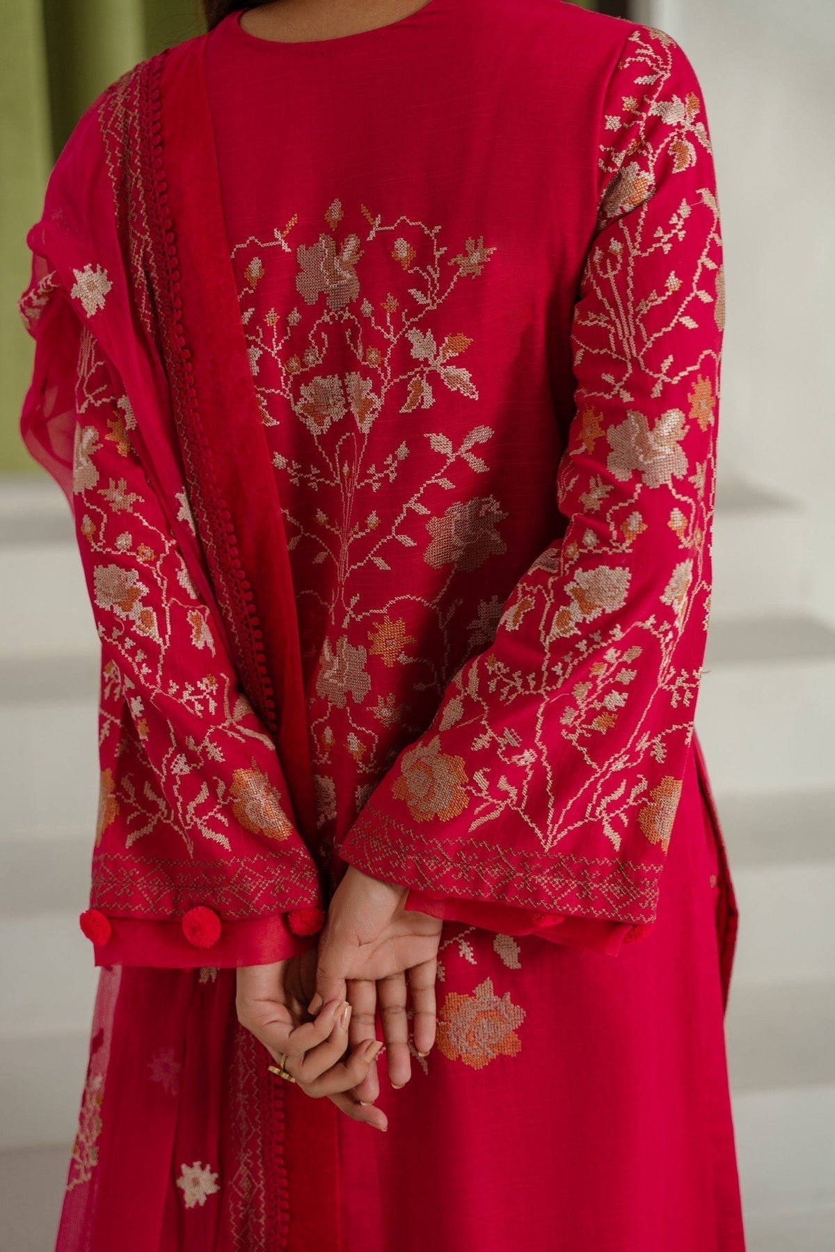 Taana Baana | Manzil Winter |  C3410A - by - Libasekhas UK - Registered Vendor of : Taana Baana - 100% Original Designer Dresss