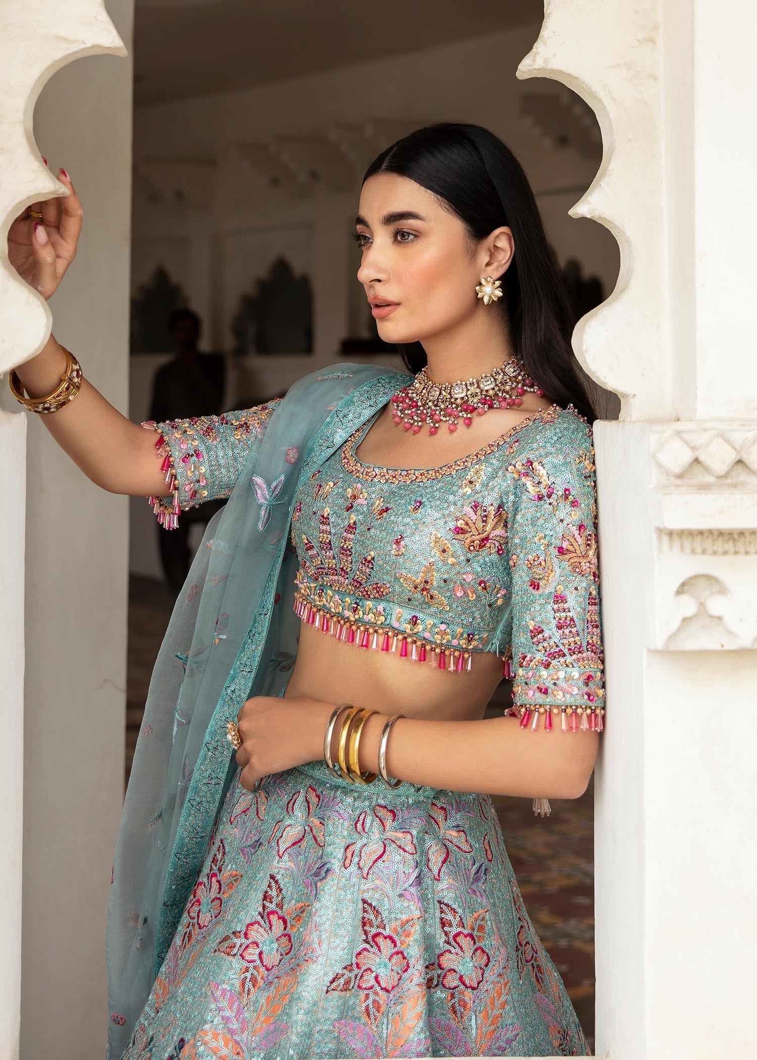 Waqas Shah | Taj Mahal | FIROZA BANO - by - Libasekhas UK - Registered Vendor of : Waqas Shah - 100% Original Designer Dresss