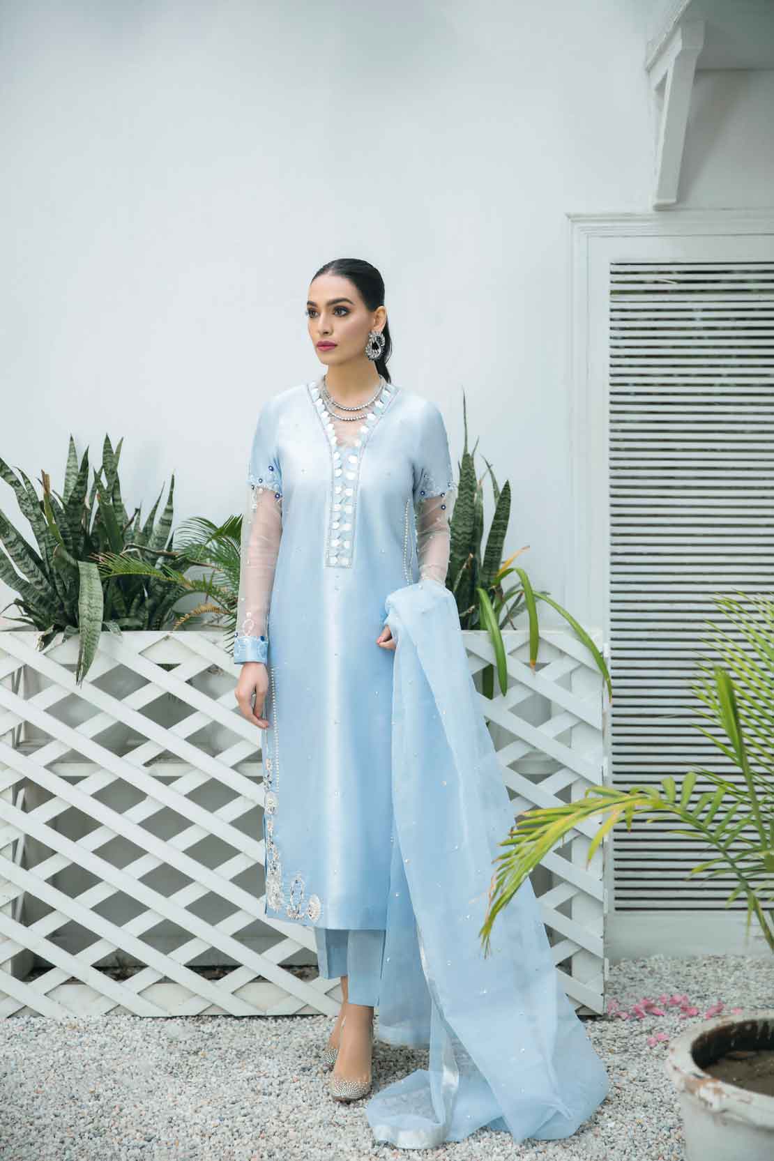 Leon | Leon Luxe Collection | BEAU BLUE - by - Libasekhas UK - Registered Vendor of : Leon - 100% Original Designer Dresss