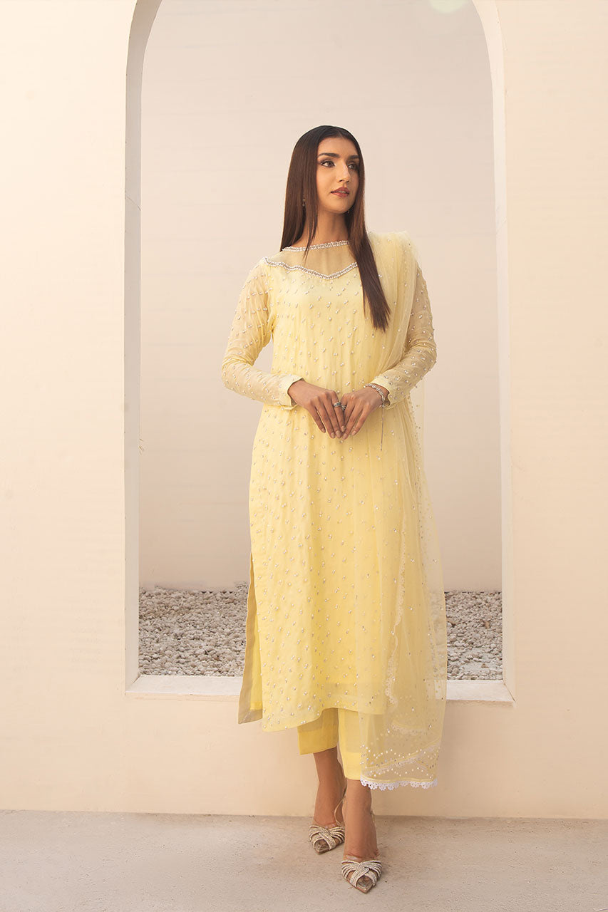 Leon | Leon Luxe Collection | SITARA LIME - by - Libasekhas UK - Registered Vendor of : Leon - 100% Original Designer Dresss