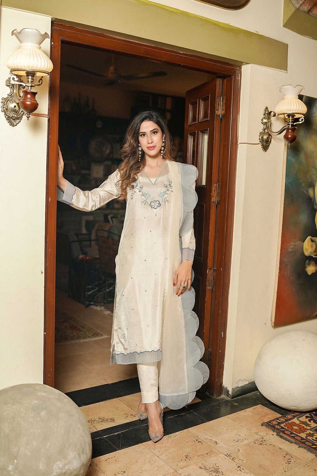 Leon | Leon Luxe Collection | COCONUT - by - Libasekhas UK - Registered Vendor of : Leon - 100% Original Designer Dresss