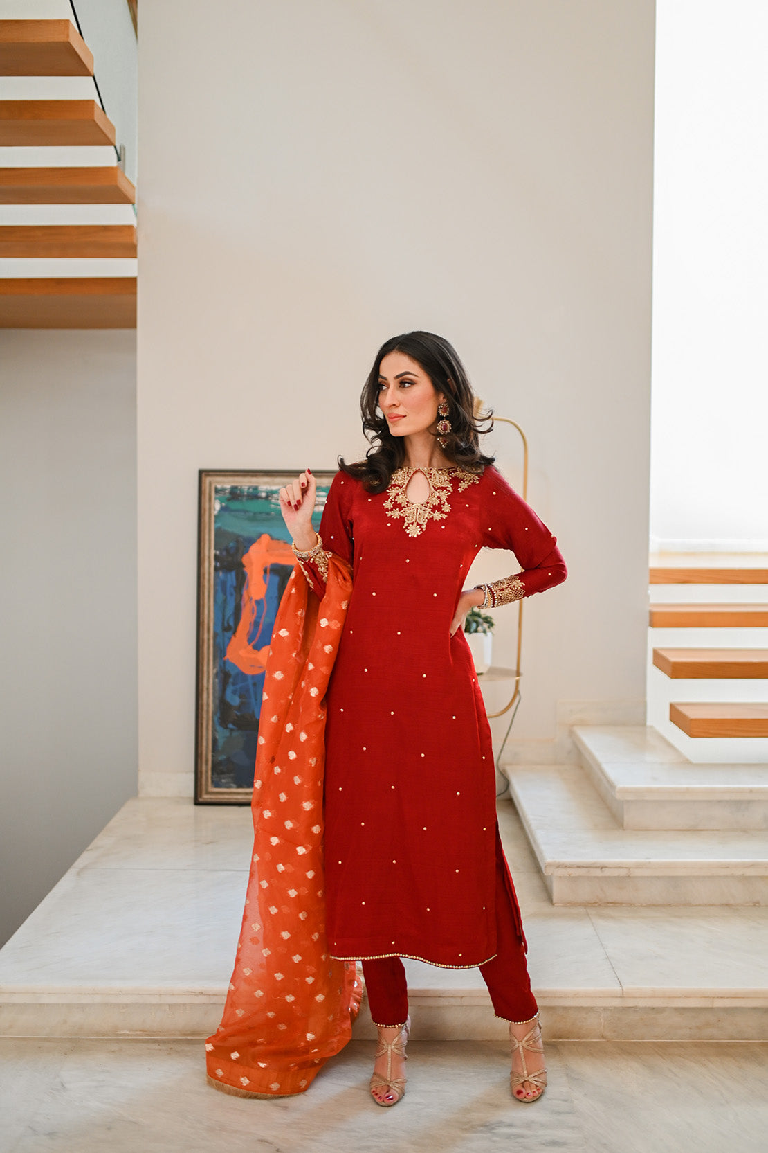 Leon | Leon Luxe Collection | ARZOU - by - Libasekhas UK - Registered Vendor of : Leon - 100% Original Designer Dresss