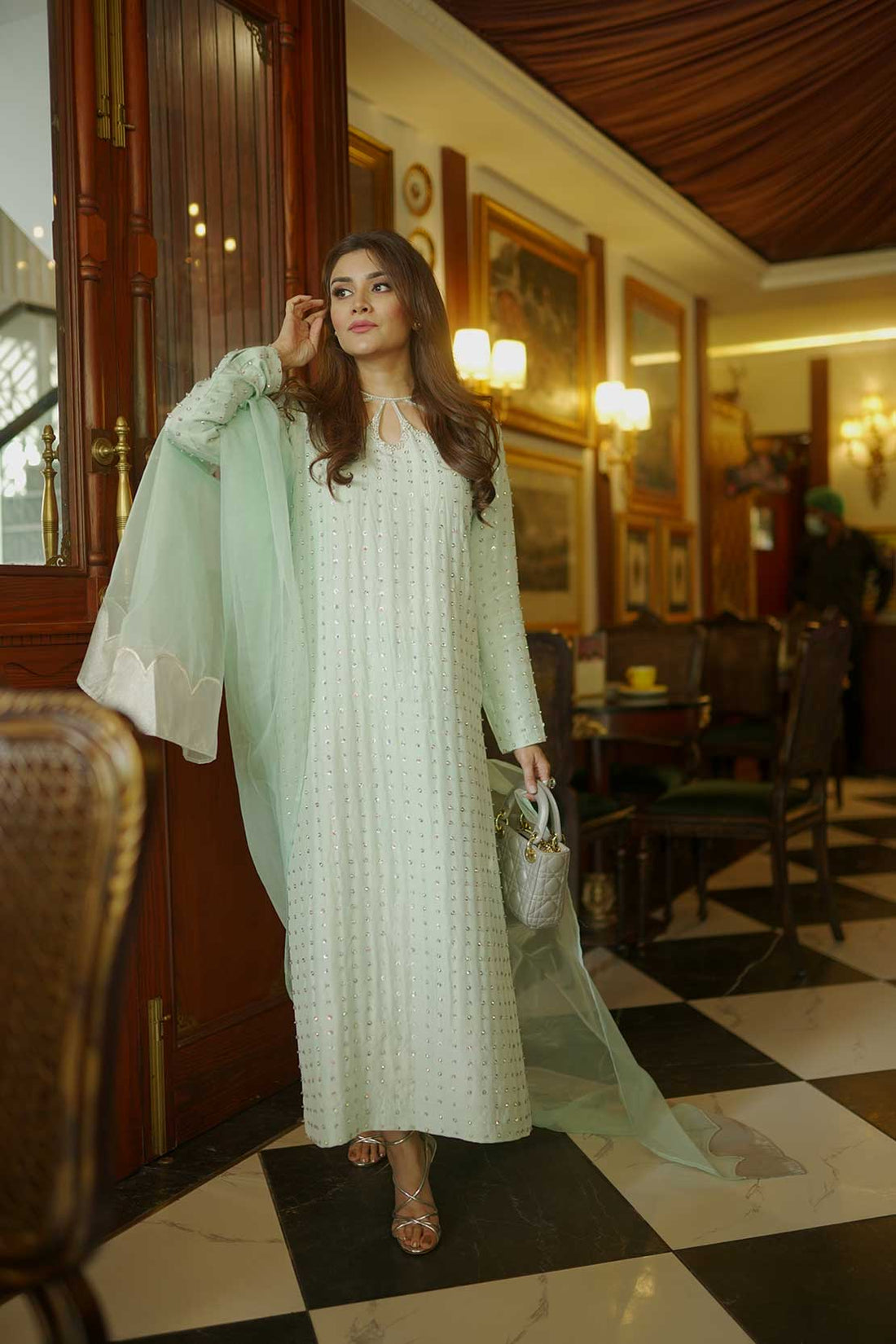 Leon | Leon Luxe Collection | SWAN DRESS - by - Libasekhas UK - Registered Vendor of : Leon - 100% Original Designer Dresss