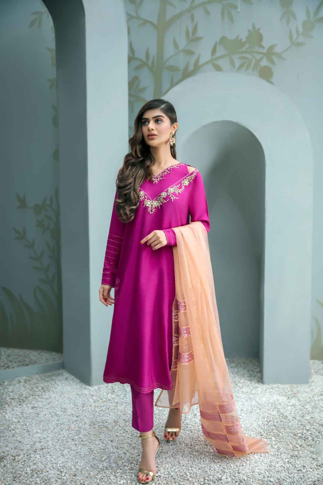 Leon | Leon Luxe Collection | MERAKI - by - Libasekhas UK - Registered Vendor of : Leon - 100% Original Designer Dresss