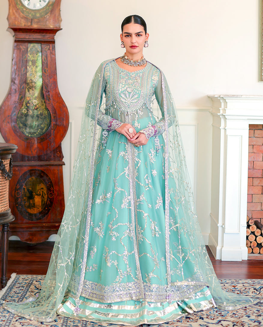 Roheenaz | Whispers of Grace Chiffon | Theodora - by Libasekhas UK - Registered Vendor of : Roheenaz - 100% Original Designer Dress