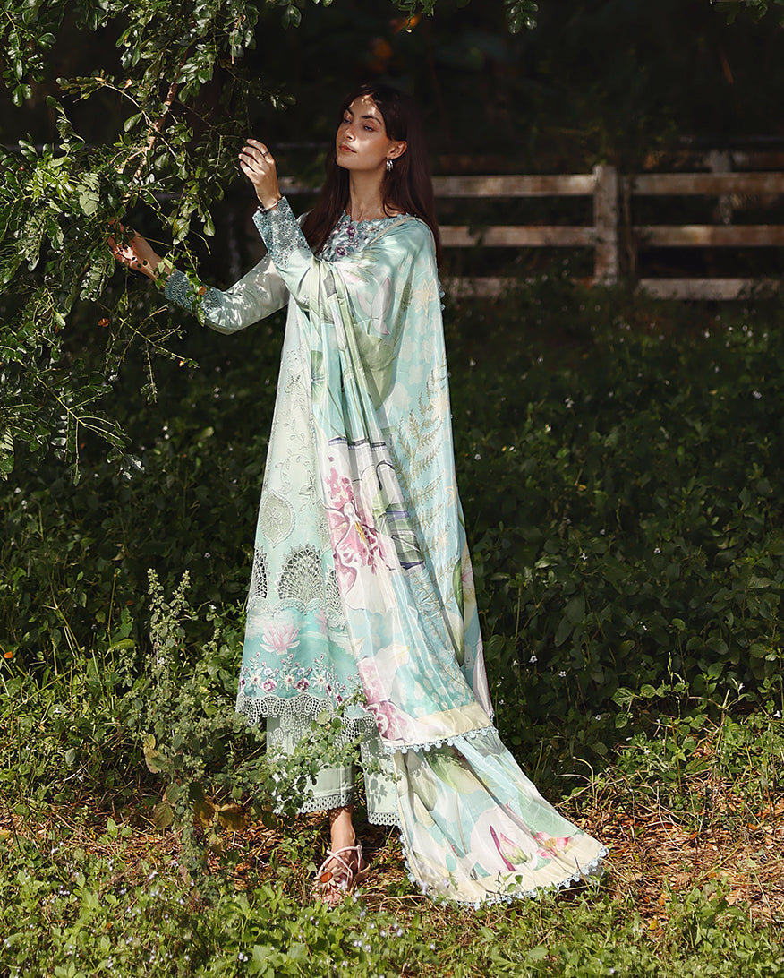 Mushq | Solace Ombre Chikankari | Tranquil Muse - by Libasekhas - Registered Vendor of : Mushq - 100% Original Designer Dress