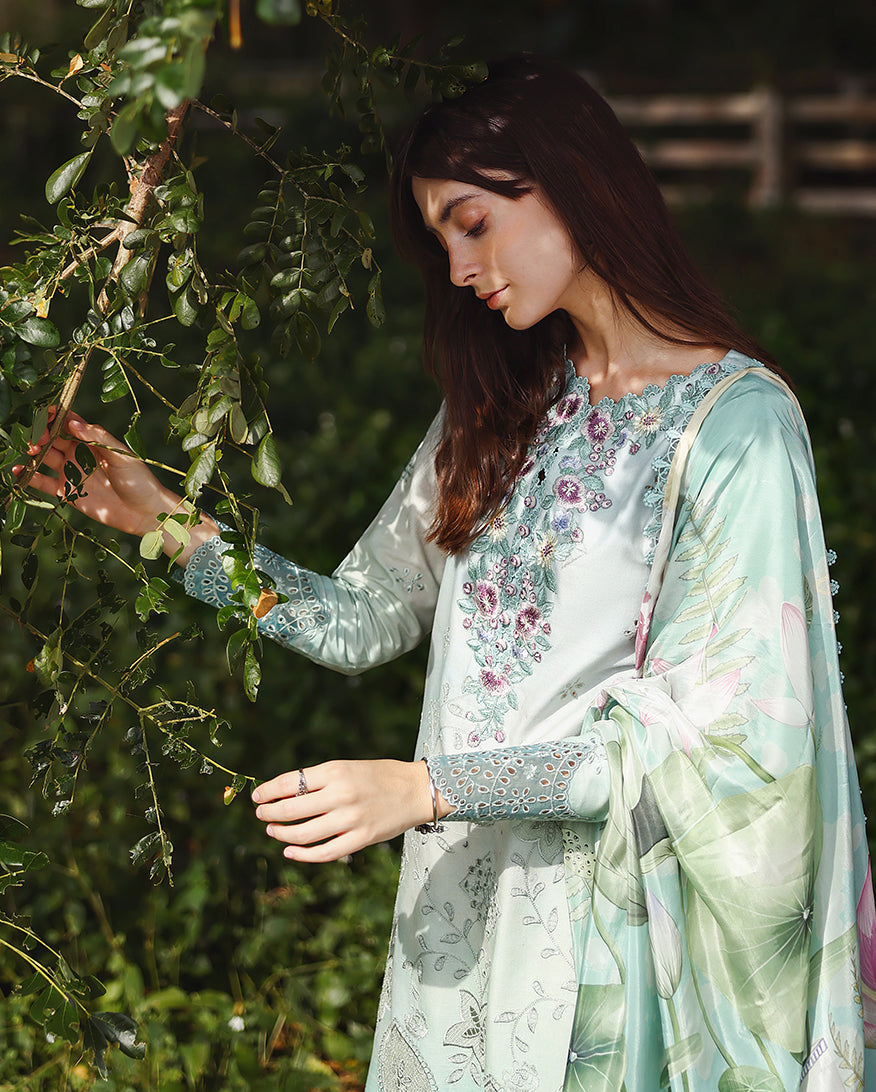 Mushq | Solace Ombre Chikankari | Tranquil Muse - by Libasekhas - Registered Vendor of : Mushq - 100% Original Designer Dress