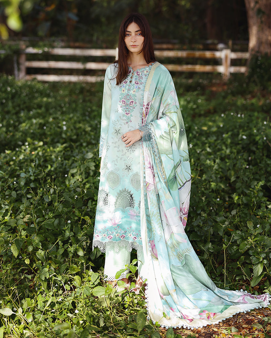Mushq | Solace Ombre Chikankari | Tranquil Muse - by Libasekhas - Registered Vendor of : Mushq - 100% Original Designer Dress