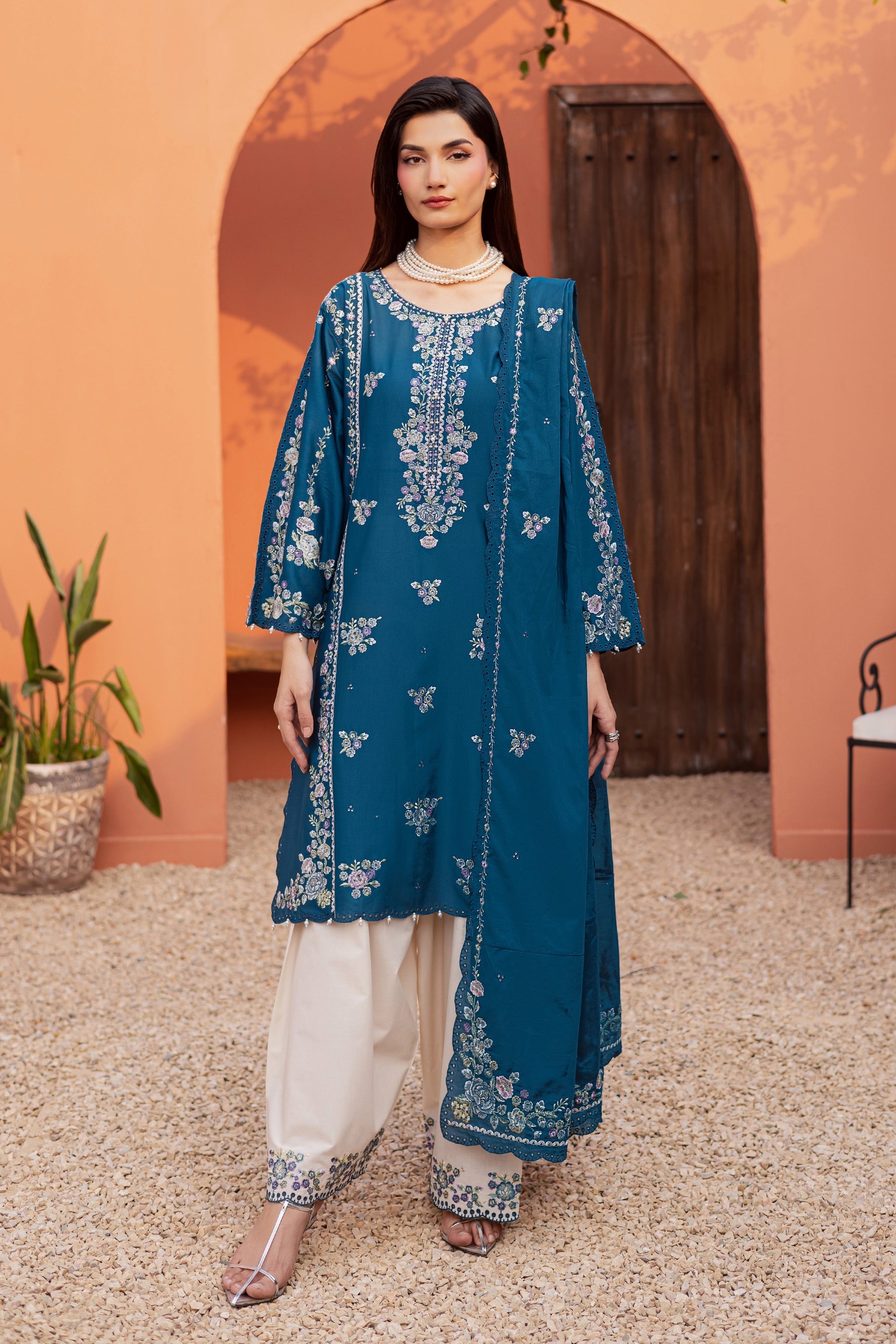 Batik | Festive Eid 26 | Twilight Bloom - by Libasekhas - Registered Vendor of : Batik - 100% Original Designer Dress