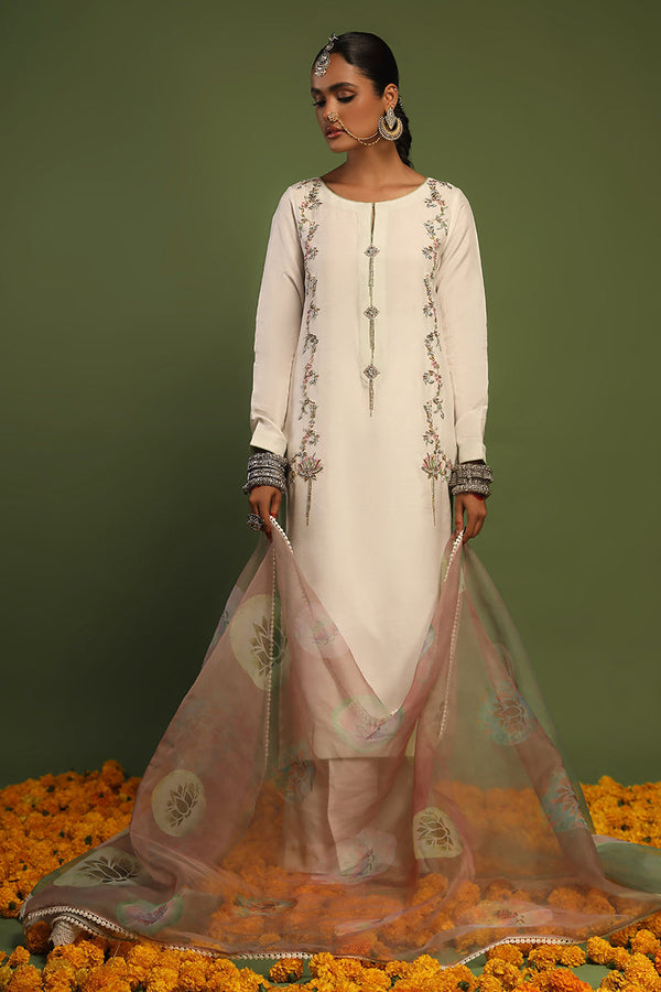 Wardha Saleem | Luxury Pret Traditional Wear | KANWAL - SHIRT WITH PANTS (2 PC) - by - Libasekhas UK - Registered Vendor of : Wardha Saleem - 100% Original Designer Dresss