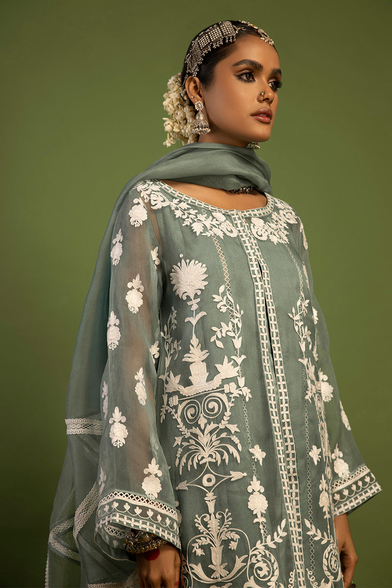 Wardha Saleem | Luxury Pret Traditional Wear | SHAJAR - AARI WORK (2 PC) - by - Libasekhas UK - Registered Vendor of : Wardha Saleem - 100% Original Designer Dresss