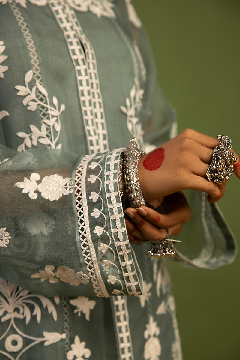 Wardha Saleem | Luxury Pret Traditional Wear | SHAJAR - AARI WORK (2 PC) - by - Libasekhas UK - Registered Vendor of : Wardha Saleem - 100% Original Designer Dresss