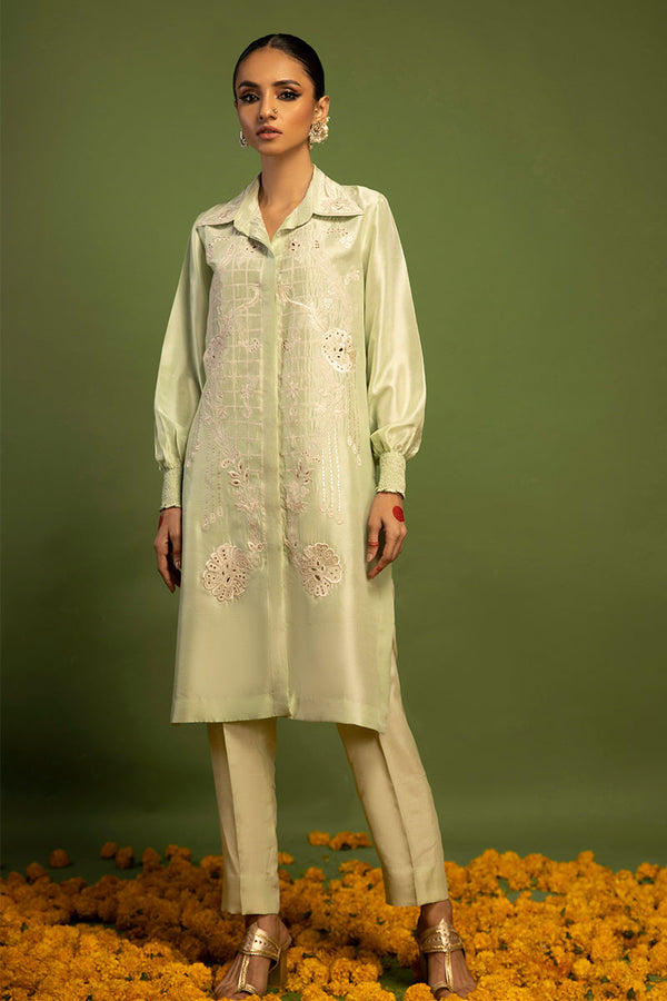 Wardha Saleem | Luxury Pret Traditional Wear | QALB - PURE SILK (2 PC) - by - Libasekhas UK - Registered Vendor of : Wardha Saleem - 100% Original Designer Dresss