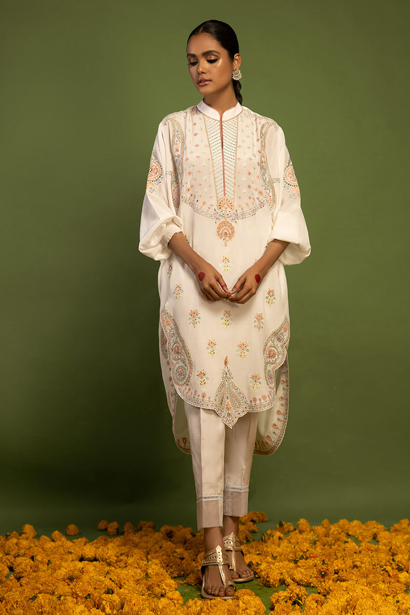 Wardha Saleem | Luxury Pret Traditional Wear | AKS-PURE SILK (2 PC) - by - Libasekhas UK - Registered Vendor of : Wardha Saleem - 100% Original Designer Dresss