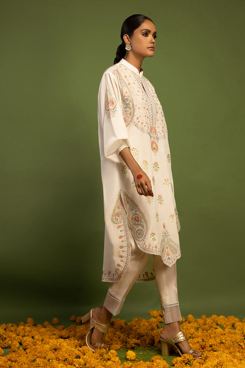 Wardha Saleem | Luxury Pret Traditional Wear | AKS-PURE SILK (2 PC) - by - Libasekhas UK - Registered Vendor of : Wardha Saleem - 100% Original Designer Dresss