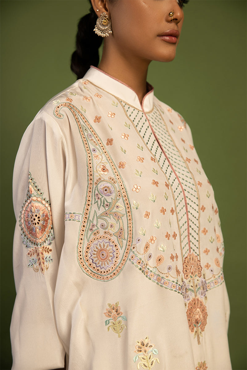 Wardha Saleem | Luxury Pret Traditional Wear | AKS-PURE SILK (2 PC) - by - Libasekhas UK - Registered Vendor of : Wardha Saleem - 100% Original Designer Dresss