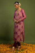 Wardha Saleem | Luxury Pret Traditional Wear | SARAAB - PLUM HEAVY (2 PC) - by - Libasekhas UK - Registered Vendor of : Wardha Saleem - 100% Original Designer Dresss