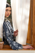 Cross Stitch | Emb Lawn Mahiri 26 | OMBRE BLUE - by Libasekhas UK - Registered Vendor of : Cross Stitch - 100% Original Designer Dress