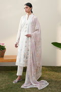 Cross Stitch | Emb Lawn Mahiri 26 | PRISTINE IVORY - by Libasekhas UK - Registered Vendor of : Cross Stitch - 100% Original Designer Dress