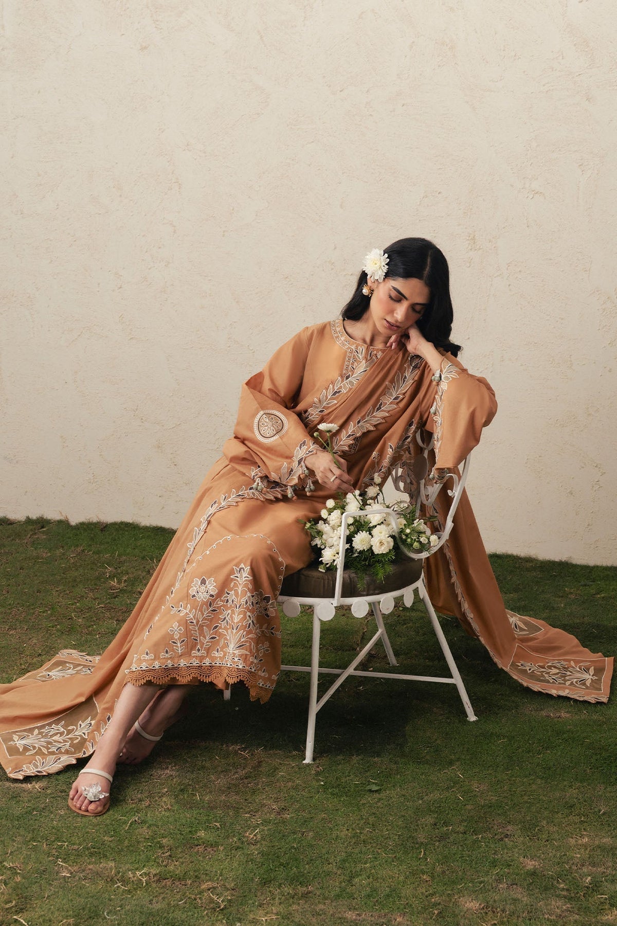 Cross Stitch | The Moonsoon Edit 26 | AMBER DUNE-3PC EMBROIDERED SUIT - by Libasekhas UK - Registered Vendor of : Cross Stitch - 100% Original Designer Dress
