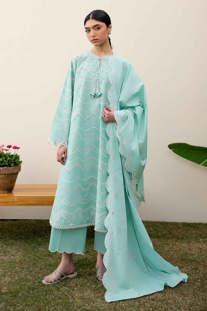 Cross Stitch | Emb Lawn Mahiri 26 | NEO MINT - by Libasekhas UK - Registered Vendor of : Cross Stitch - 100% Original Designer Dress